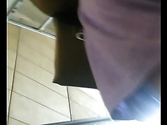 Upskirt on escalator