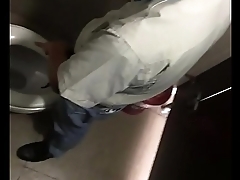 Gay boy jerk off in the toilet at the working time part 4